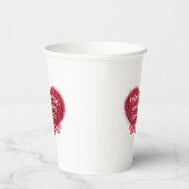 Gobelets En Papier Singles valentine's day sarcastic text on heart (Droite)