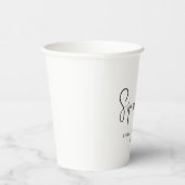 Gobelets En Papier Sip Neutre Moderne Simple Et Voir (Droite)
