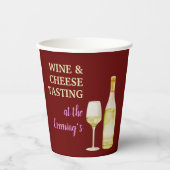 Gobelets En Papier Sip & Savourez Vin & Fromage Coupe du Parti (Recto)