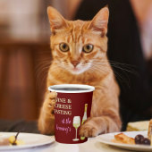 Gobelets En Papier Sip & Savourez Vin & Fromage Coupe du Parti