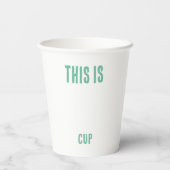 Gobelets En Papier Sirène (Verso)