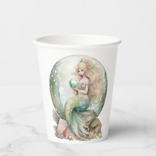 Gobelets En Papier Sirène (Recto)