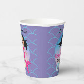 Gobelets En Papier Sirène Magique Sous La Mer Anniversaire (Droite)