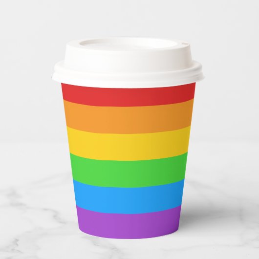 Gobelets En Papier Sirotez l'arc en ciel (Recto)