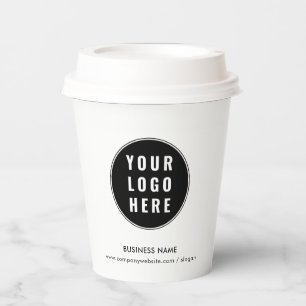 Gobelets En Papier Site Web de l'entreprise minimaliste sur mesure