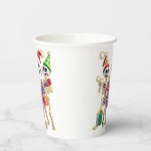 Gobelets En Papier **Skeleton 3D Christm Santa Party – Funnyas Skelet (Gauche)