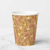 Gobelets En Papier Sketchy Seahorse And Anchor Pattern (Verso)