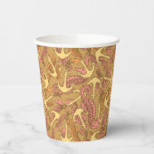 Gobelets En Papier Sketchy Seahorse And Anchor Pattern (Gauche)