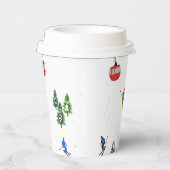 Gobelets En Papier Ski alpin | Ski de vacances hiver (Droite)