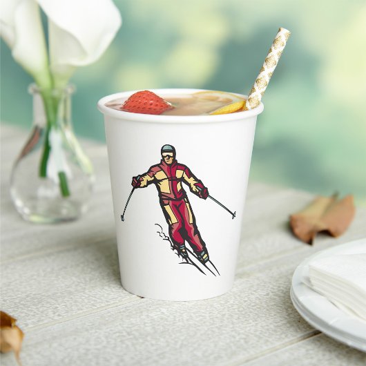 Gobelets En Papier Ski de descente