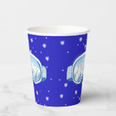 Gobelets En Papier Ski Goggers Snowflake Dance (Gauche)