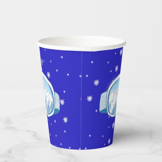 Gobelets En Papier Ski Goggers Snowflake Dance (Droite)