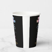 Gobelets En Papier Skull Neon Halloween Halloween Skeletons dansants  (Droite)