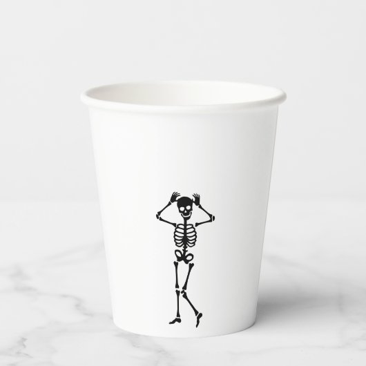 Gobelets En Papier Skull Skeleton Bad to the Bone 2nd Birthday  (Verso)