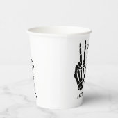 Gobelets En Papier Skull Skeleton Bad to the Bone 2nd Birthday  (Droite)