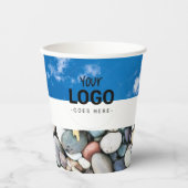 Gobelets En Papier Sky Birds Flying Business Logo (Recto)