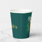 Gobelets En Papier Slàinte ! Saint Patrick's Day Pint of Beer on Gree (Droite)