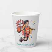 Gobelets En Papier Slam Dunk Boy Anniversaire Bash (Recto)