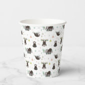 Gobelets En Papier Sleepy Sweet Sloth Motif (Verso)