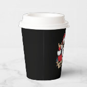 Gobelets En Papier Sleigher de Noël Père Noël Rock Rocker de Noël (Droite)