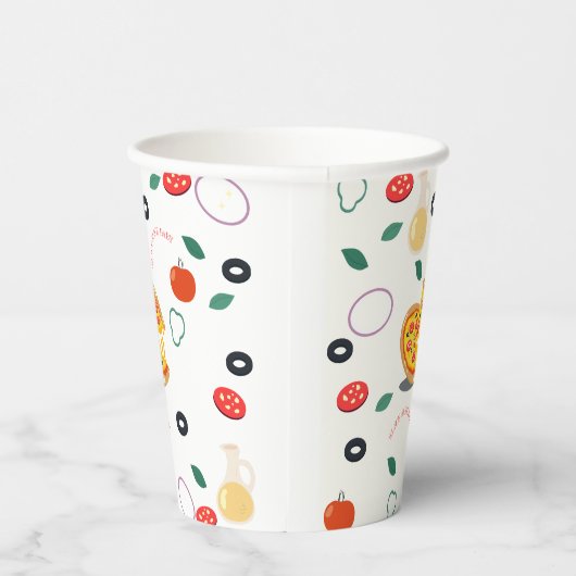 Gobelets En Papier Slice Slice Baby Pizza fête d'anniversaire (Droite)