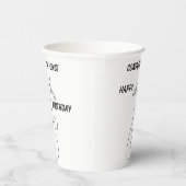 Gobelets En Papier Slinky Black Cat Meow Meow Texte Personnalisé Yeux (Droite)