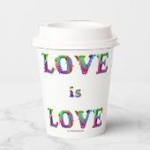 Gobelets En Papier SlipperyJoe amour est l'amour goutte à goutte de f (Verso)