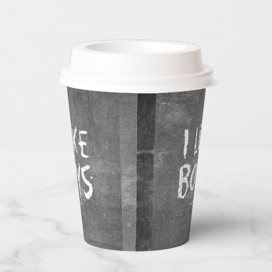 Gobelets En Papier SlipperyJoe's I Like Boys sale tableau noir (Droite)