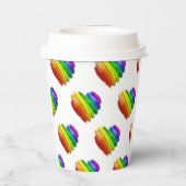 Gobelets En Papier SlipperyLe coeur de la fierté de Joe façonne de mu (Verso)