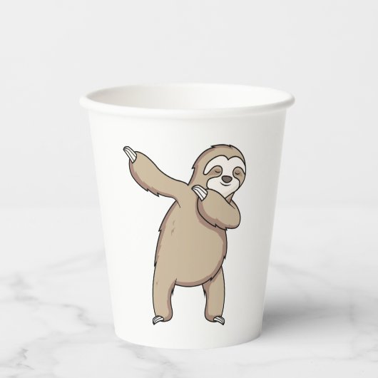 Gobelets En Papier Sloth Dab (Recto)
