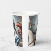 Gobelets En Papier Sloth Knight Fighting Dragons (Gauche)