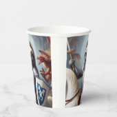 Gobelets En Papier Sloth Knight Fighting Dragons (Droite)