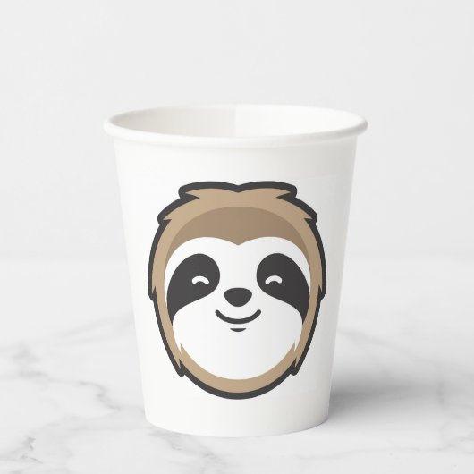 Gobelets En Papier Sloth Mascot (Gauche)