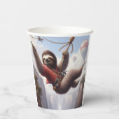 Gobelets En Papier Sloth Ziplining (Verso)