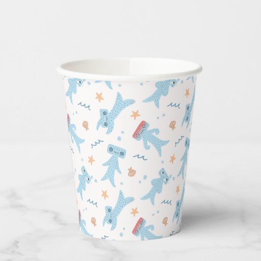 Gobelets En Papier Slumberkins Hammerhead Pattern Birthday (Gauche)