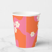 Gobelets En Papier Smile - rose, orange et crème (Droite)