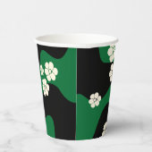 Gobelets En Papier Smile - Vert, Crème et Noir (Droite)