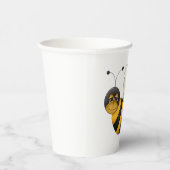 Gobelets En Papier Smiling Bee Fun Bumblebee Character (Droite)