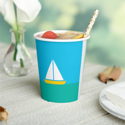 Gobelets En Papier Smooth Sailin Paper Party Cup (Insitu)