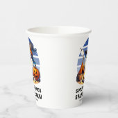 Gobelets En Papier Smores Boos Équipe Éffrayante Camping Ghost Hallow (Gauche)