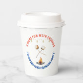 Gobelets En Papier S'mores Fun Bonfire Jardin Cookout Friendsgiving (Recto)