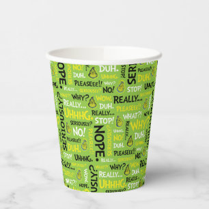 Gobelets En Papier Snarky Grinch   Modèle de phrase Grinch Snarky