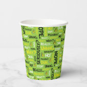 Gobelets En Papier Snarky Grinch | Phrase modèle Grinch Snarky (Verso)