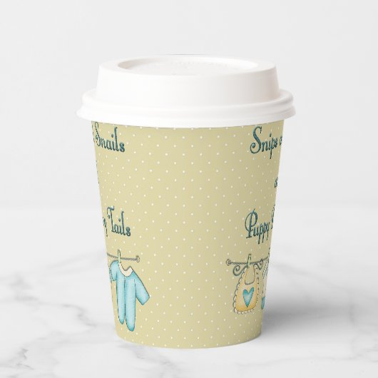 Gobelets En Papier Snips Escargots et Chien Chien Tails Baby Clothes (Gauche)