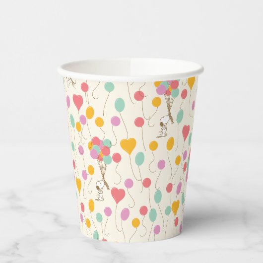 Gobelets En Papier Snoopy Bunches of Balloons Motif (Gauche)