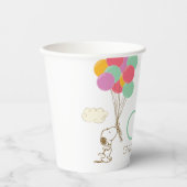 Gobelets En Papier Snoopy et ballons 1er anniversaire (Recto)