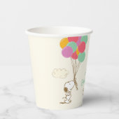 Gobelets En Papier Snoopy et Ballons Anniversaire (Recto)