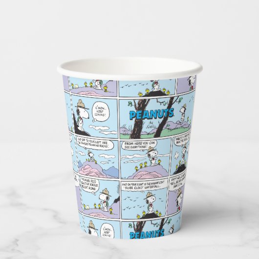 Gobelets En Papier Snoopy & Friends | Aller Randonnée (Verso)