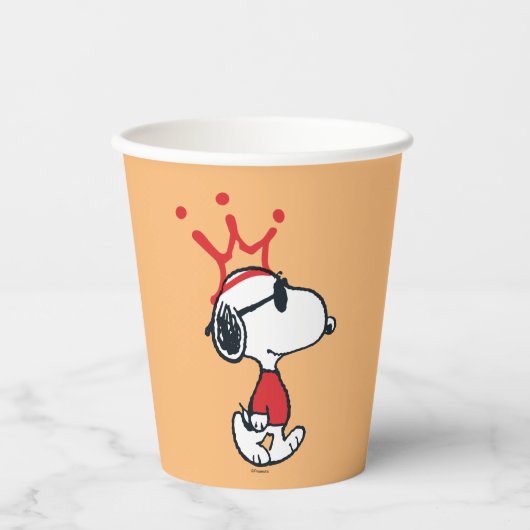 Gobelets En Papier Snoopy - Joe Cool Crown (Recto)