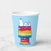 Gobelets En Papier Snoopy | Rainbow Dog House (Recto)